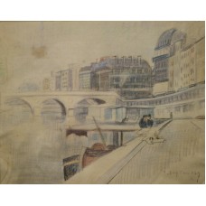 Catul BOGDAN (1897-1978) - Vedere pe Sena