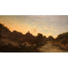 Scoala franceza (1880, semnatura indescifrabila) - Crepuscul